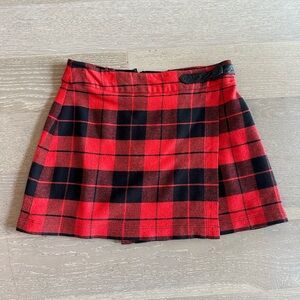 Alice + Olivia Plaid Mini Skirt
